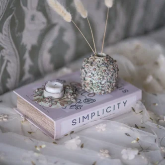 Värmeljushållare - grönska